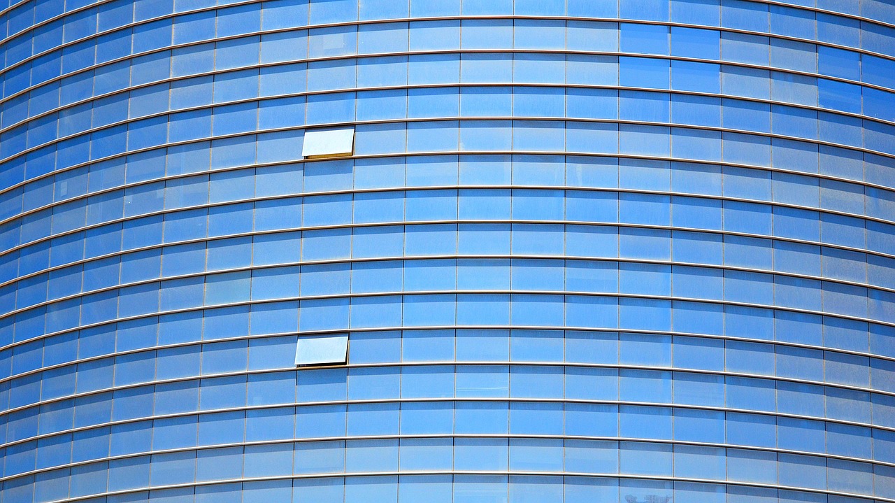 Geometric architecture detail with soft contrast